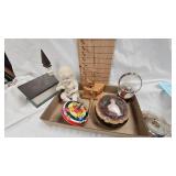 Wood Church, Snow Globe, Powder Box, etc