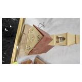 Vintage Church Décor, Mirror, Shell Art Picture