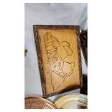 Vintage Plates, Photo Charm, Bell and Tablecloth