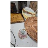 Vintage Plates, Photo Charm, Bell and Tablecloth