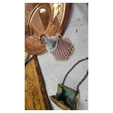 Vintage Plates, Photo Charm, Bell and Tablecloth