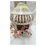 Porcelain Bird Cage Décor