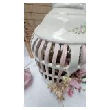 Porcelain Bird Cage Décor