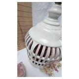 Porcelain Bird Cage Décor