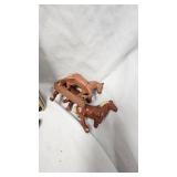 Mid Century Tin Toy Car, Wood Car, Miniatures, Peter Rabbit Book