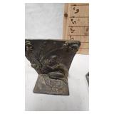Bronze Bookends, Garden Maiden