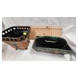 Wood Carrier Box and Planter, owl letter opener