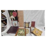Pictures, pillow cover and vanity lot