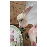 Set of 3 Cockatoo Porcelain Birds