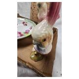 Set of 3 Cockatoo Porcelain Birds