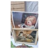 Lot of Vintage Advertising Fans and Pictures