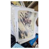 Lot of Vintage Advertising Fans and Pictures