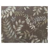 Leaf Pattern Armchair & Ottoman