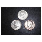 1967-1968 U.S. Kennedy Silver Half Dollars