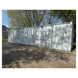 CIMU1067685 // 40 Ft Shipping Container with 2 Side Doors, 40HC, Single Trip