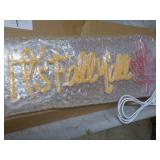 Neon Wall Décor "Its Fall Y