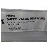500 Sheets of Drawing Paper and Was...