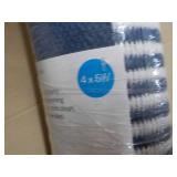 Threshold Washable Blue/Cream 4 ft ...