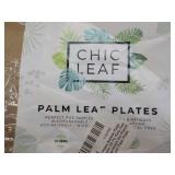 54 Palm Leaf Square Plates...