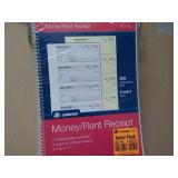 5 pack Money/Rent Receipt Sets...