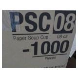 Case of 1000 Paper 8 oz Soup Cups...