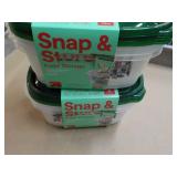 6 Snap and Store Containers with Li...