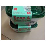 6 Snap and Store Containers with Li...