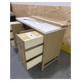 details by Becki Owens Margaret 48" Vanity, Quartz Top and Backsplash- (Please read description)