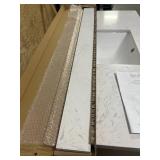 details by Becki Owens Margaret 48" Vanity, Quartz Top and Backsplash- (Please read description)
