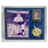 New York Yankees HOF Great "Mickey Mantle" Plaque