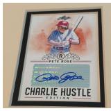 Pete Rose Autograph Custom Framed and Matted 11x14" Piece