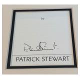 Patrick Stewart Autograph Custom Framed and Matted 11x14" Piece