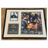 Paul Hornung Autograph Custom Framed and Matted 11x14" Piece