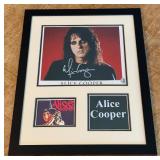 Alice Cooper Autograph Custom Framed and Matted 11x14" Piece