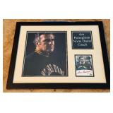 Ara Parseghian Autograph Custom Framed and Matted 11x14" Piece