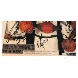 Randy Foye, Al Jefferson, Corey Brewer Autograph Custom Framed and Matted 11x14" Piece