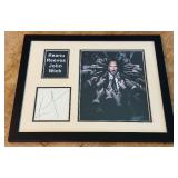 Keanu Reeves Autograph Custom Framed and Matted 11x14" Piece