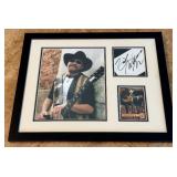 Hank Williams Jr. Autograph Custom Framed and Matted 11x14" Piece