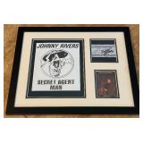 Johnny Rivers Autograph Custom Framed and Matted 11x14" Piece