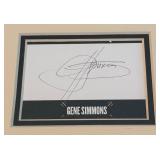 Gene Simmons Autograph Custom Framed and Matted 11x14" Piece