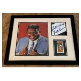 Fats Domino Autograph Custom Framed and Matted 11x14" Piece