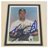 Terry Steinbach Autograph Custom Framed and Matted 11x14" Piece