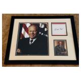 Gerald Ford Autograph Custom Framed and Matted 11x14" Piece