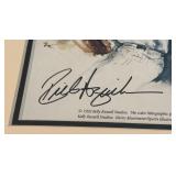 Rick Aguilera Autograph Custom Framed and Matted 11x14" Piece