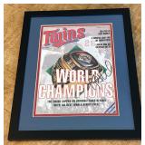 Kent Hrbek Autograph Custom Framed and Matted 11x14" Piece