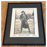 Billy Ray Cyrus Autograph Custom Framed and Matted 11x14" Piece