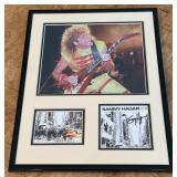 Sammy Hagar Autograph Custom Framed and Matted 11x14" Piece