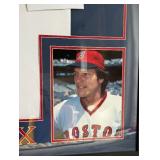 Carlton Fisk Autographed Jersey w/ JSA COA - Custom Framed and Matted 43.5"x35.5" Boston Red Sox Baseball