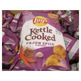 28 2.12ox bags of Lays kettle chips...