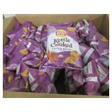 28 2.12ox bags of Lays kettle chips...
